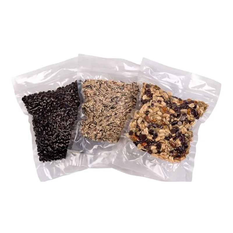 Saco de vácuo para alimentos em baixa temperatura